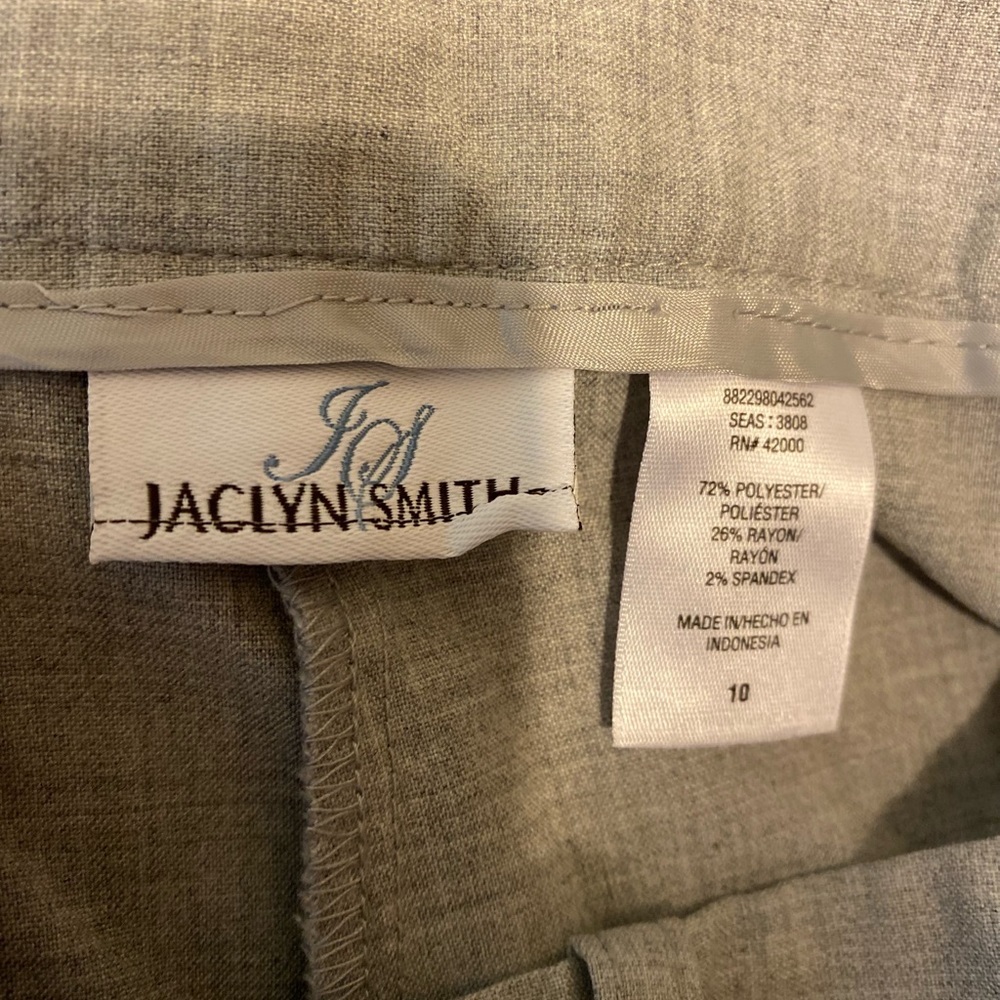 NWT Jaclyn Smith - Light gray trousers, 1 pockets back, Size: 10 - Picture 5 of 7